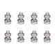 thumbnail image 1 of Uxcell M10 x 25mm 304 Tornillos de Acero Inoxidable Hexagonales, Tuercas, Kits de Arandelas Planas y de Bloqueo 8 Juegos, 1 of 5