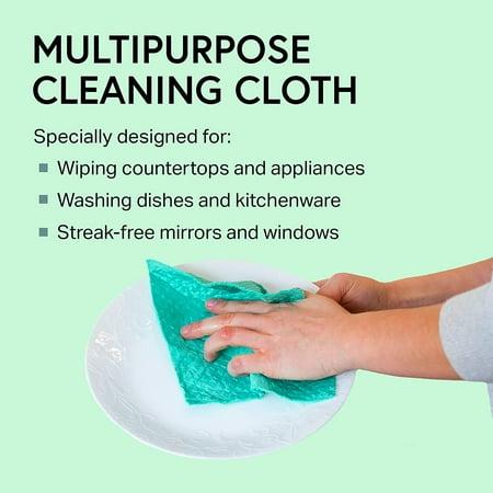 

Swedish Wholesale Swedish Dish Cloths - 10 Pack Reusable Absorbent Hand Towels for Kitchen Counters & Washing Dishes - Cellulose Sponge Cloth - Eco Friendly Gifts - Assorted