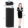thumbnail image 3 of Crestlive Products Black 7 Drawers Vertical Dresser Storage Tower Chest, 3 of 8