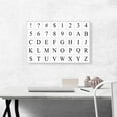 thumbnail image 2 of ARTCANVAS Modern Black White Gray Serif Horizontal Full Alphabet Canvas Art Print - Size: 26" x 18" (0.75" Deep), 2 of 9