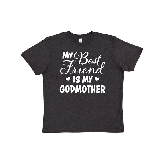 Inktastic My Best Friend is My Godmother with Hearts Youth T-Shirt
