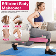 thumbnail image 3 of Behome 3 Pack Resistance Bands for Working Out, Fabric Exercise Bands with Workout Guide, Strength Training Bands for Legs, Glutes, Yoga, Pilates & Home Fitness, 3 of 6