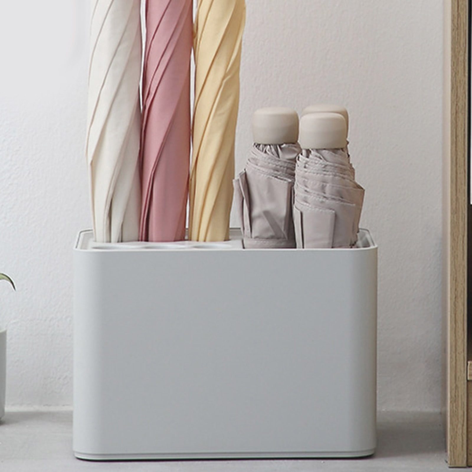 RUISINERY Durability Umbrella Holder with 6Round Holes and Slot Umbrella Stand for Home Use with Water Draining Designs