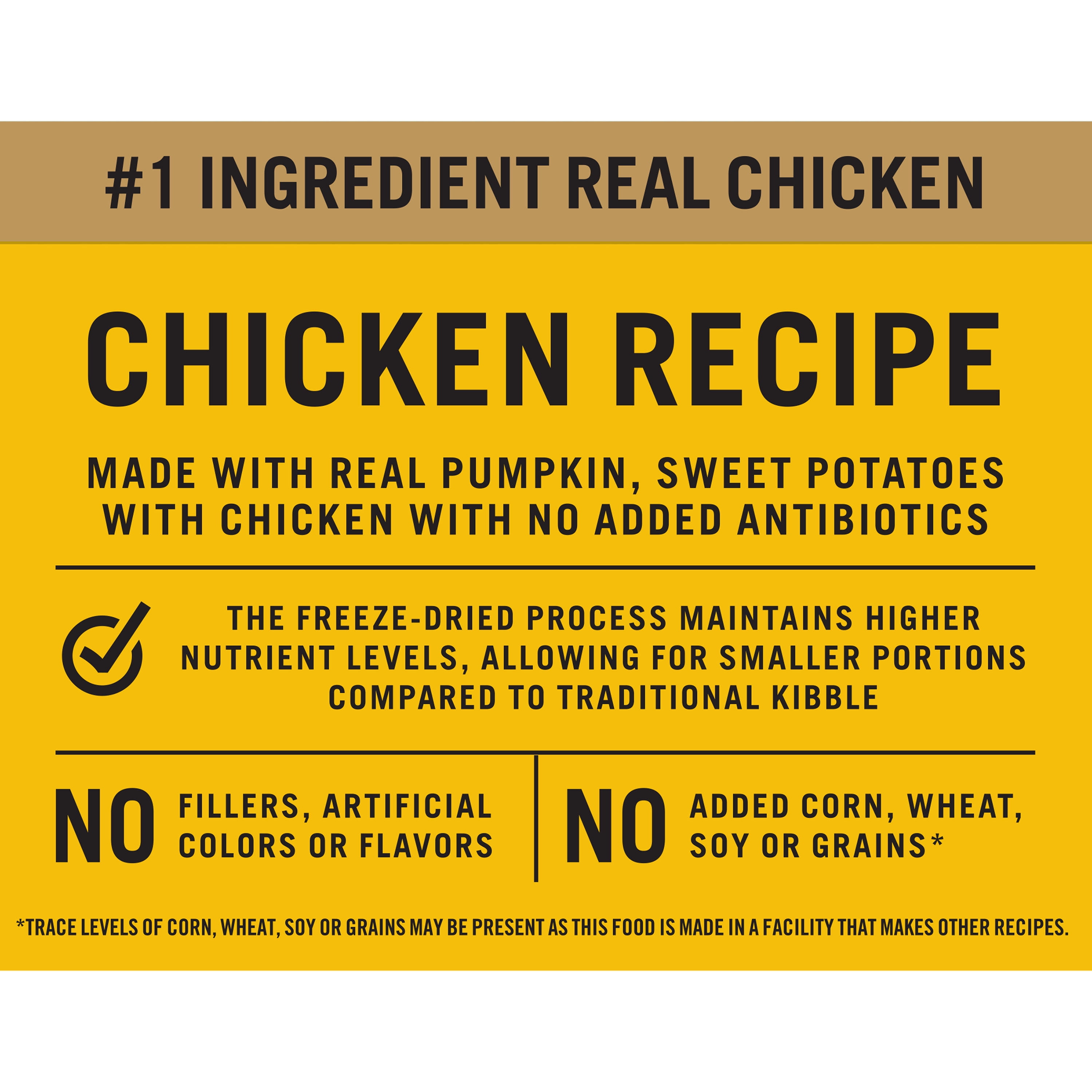 (12 pack) Pure Balance Wild & Free Freeze-Dried Dog Food, Chicken Recipe, 32 oz