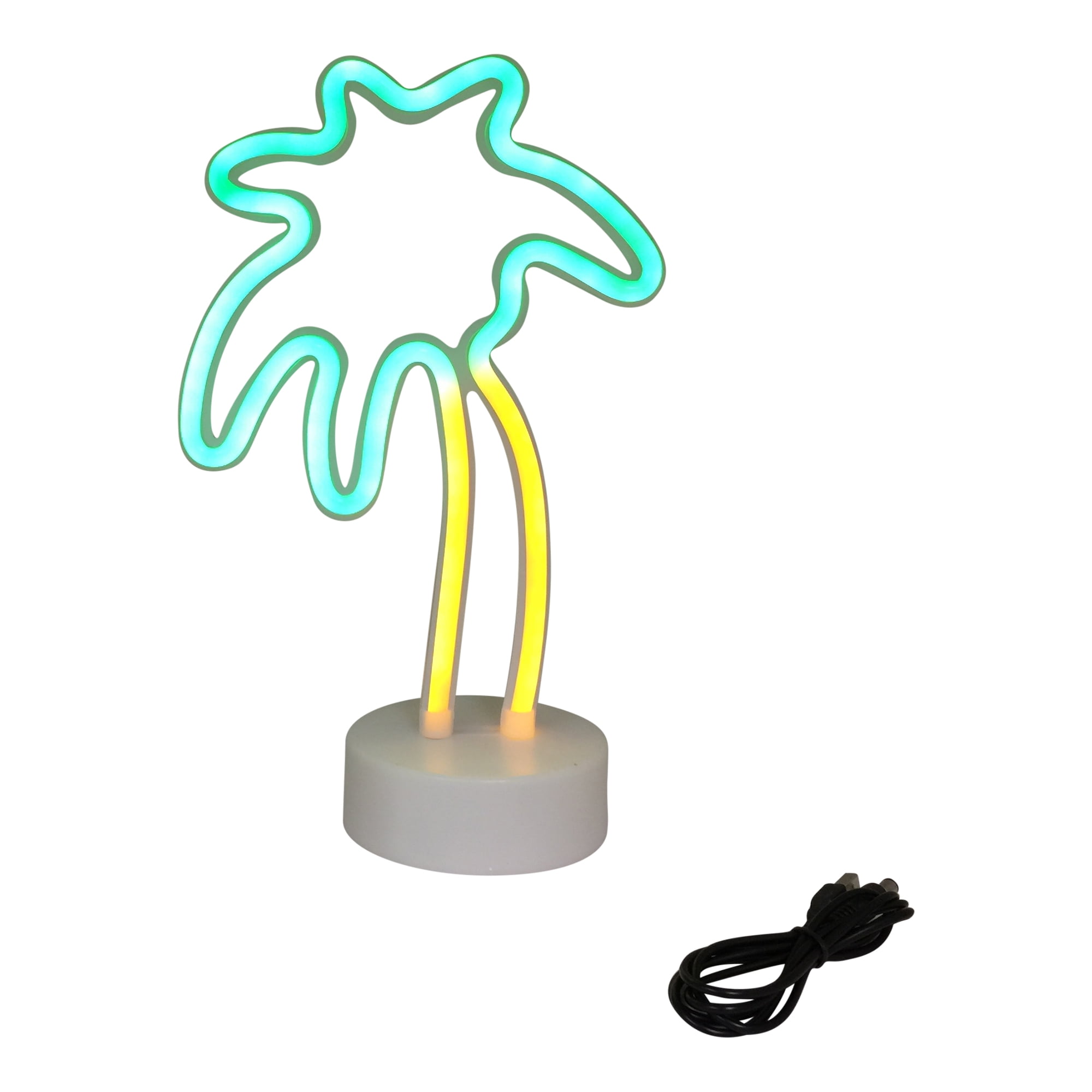 Soft Neon Light 22439 Palm Tree LED Light, BatteryOperated and an USB