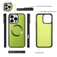 thumbnail image 5 of for iPhone 14 Pro Max Magnetic PU Leather Case, Compatible with MagSafe, Classic Wireless Charging Shock Absorbing Ultra Slim Grip Friendly Drop Protective Back Cover, Green, 5 of 9