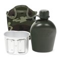 thumbnail image 1 of Taza de cantina de aluminio portátil de 1L con cubierta, kit de desorden de utensilios de cocina par Abanopi Botella al aire libre, 1 of 7