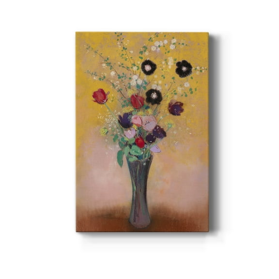 Vase of Flowers Premium Gallery Wrapped Canvas - Ready to Hang - 8 x 12