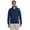 Navy, variant on Super Sweats NuBlend® Quarter-Zip Cadet Collar Sweatshirt