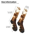 thumbnail image 2 of Balery Adorable Calf Butterflies Champagne Calcetines novedosos Calcetines deportivos Calcetines hasta la rodilla Calcetines de algodón Calcetines originales y geniales, 2 of 6