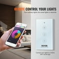 thumbnail image 4 of SKYSHALO Smart Light Dimmer Switch Wi-Fi 2.4GHz LED Dimmable Switch Remote Control, 4 of 9