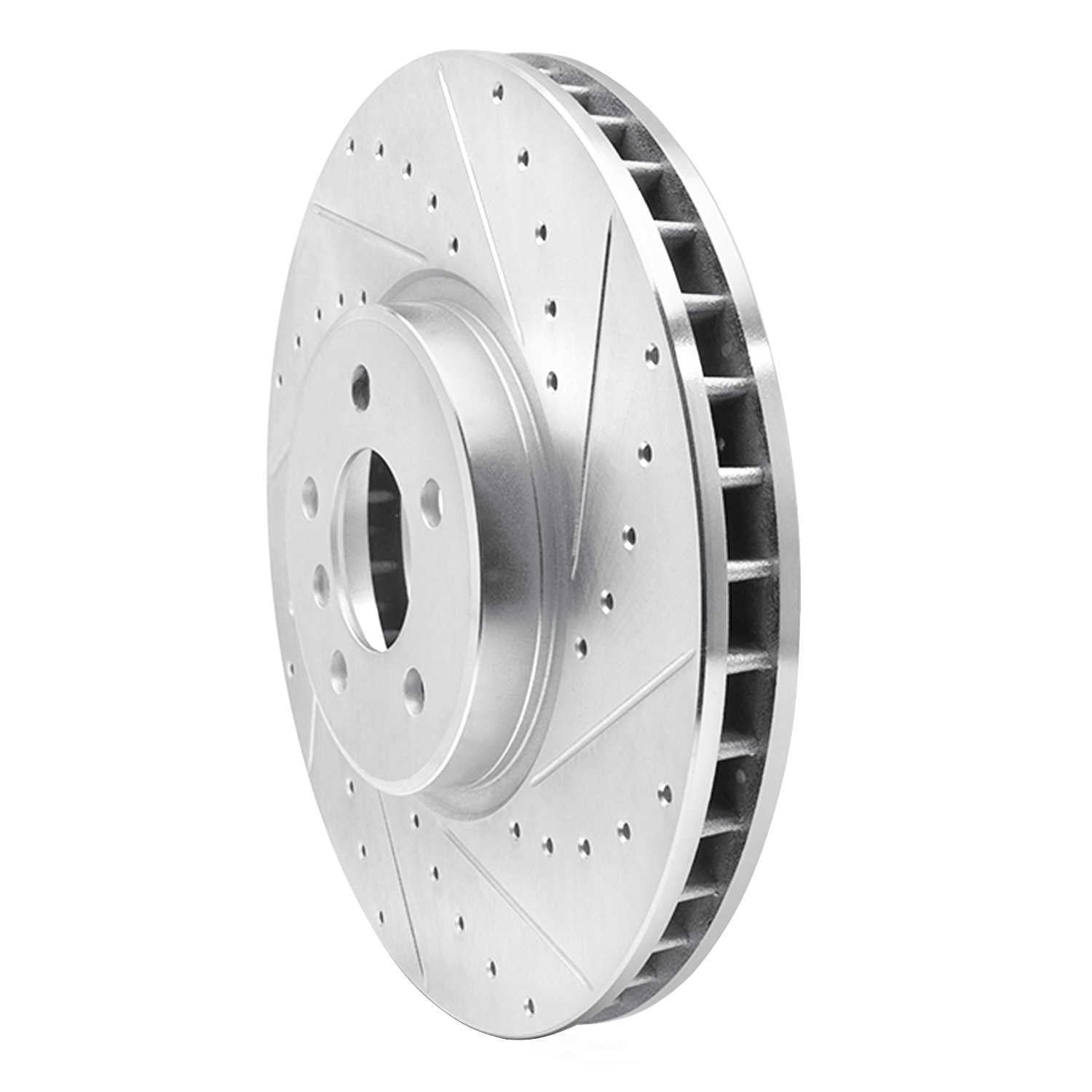 Dynamic Friction Company 631-31145R DFC Brake Rotor - Drilled And Slotted - Silver