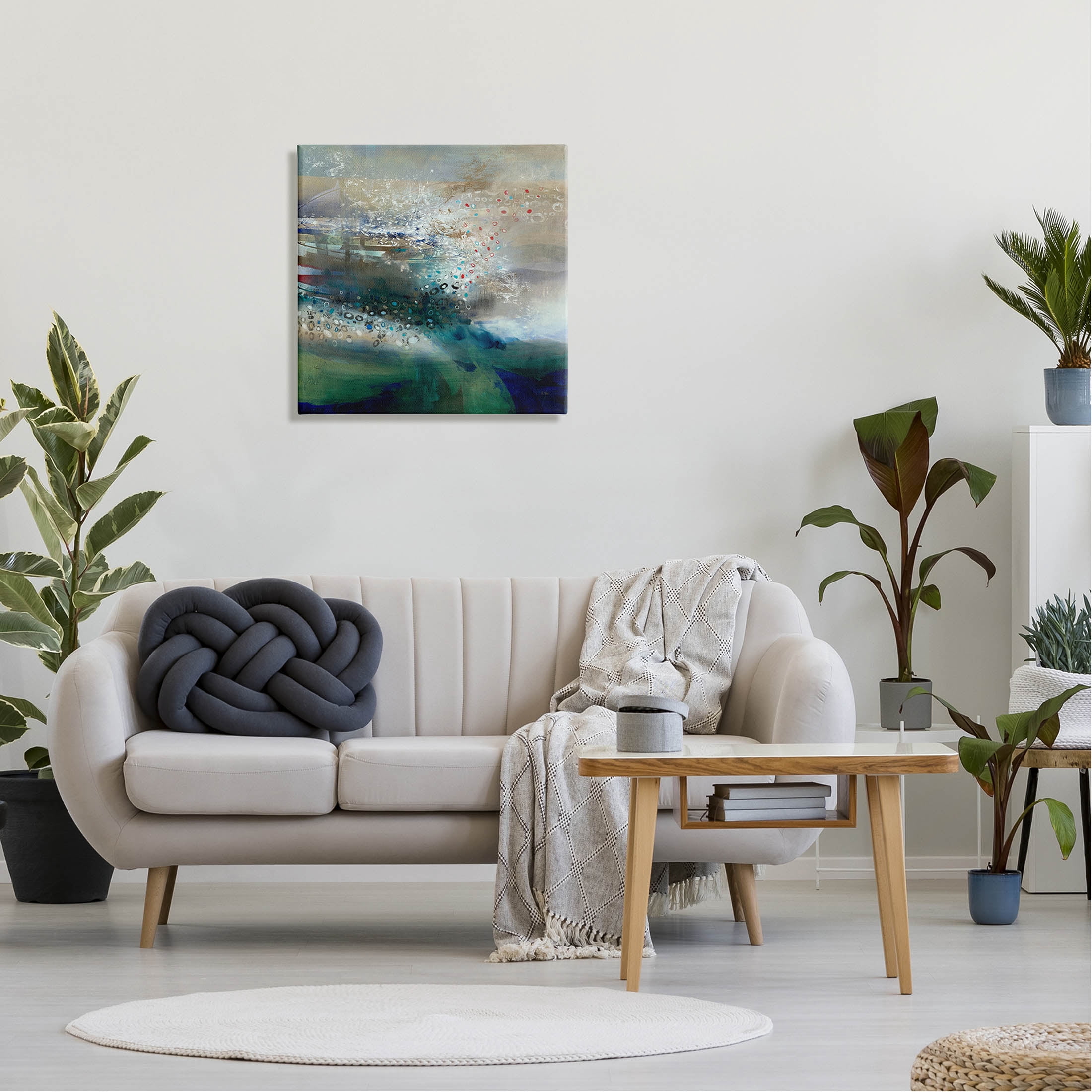Stupell Industries Layered Circular Pattern Collage Graphic Art Gallery Wrapped Canvas Print Wall Art, Design by K. Nari