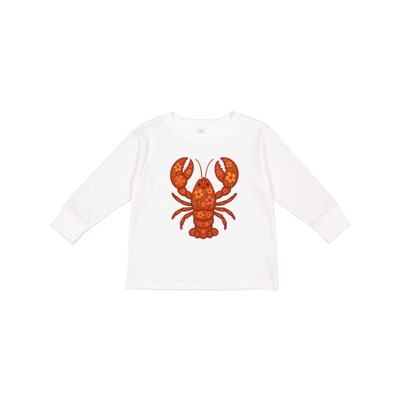Inktastic Lobster Cute Vacation Girls Long Sleeve Toddler T-Shirt