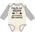 thumbnail image 3 of Inktastic Only the Best Nieces Get Promoted to Big Cousin Boys or Girls Long Sleeve Baby Bodysuit, 3 of 5