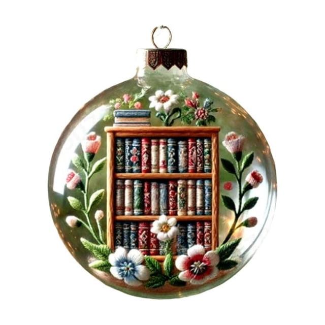 Colgante de acrílico para árbol de Navidad de 8 cm | Adorno de acrílico transparente duradero con anilla para colgar | Decoración festiva | Versátil para estilos clásicos, modernos y caprichosos |