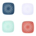 thumbnail image 1 of Inteprter Prácticas cubiertas de drenaje de ducha Colador de fregadero de baño reutilizable Desagüe de bañera Colector de cabello Colador de Accesorios de baño 4 piezas Inteprter HA026334-02, 1 of 1