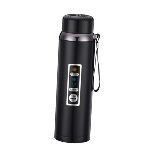 Botella de agua aislada, taza de agua, botella deportiva portátil liviana, taza de viaje para hacer ejercicio al aire libre, mochileros, pesca, yoga 1000 ml