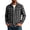 #H-Black, variant on TRUNZI Mens Plaid Long Sleeve Button Down Shirts Regular Fit Work Office Suit Gingham Shirts with 2 Chest Pockets
