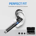 thumbnail image 5 of Hsility Auriculares Bluetooth para teléfonos celulares 500 horas de tiempo de espera con funda de carga LED, micrófono giratorio de 270 grados, manos libres, versión Bluetooth 5.1, 5 of 5