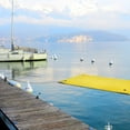 thumbnail image 2 of HALLOLURE 9X6FT Floating Water Pad Mat 3-Layer XPE Foam Roll-Up Floating Island for Pool Lake Ocean Boat Beach, Weight Capacity 310 lbs, 2 of 9