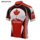thumbnail image 2 of Jersey de ciclismo de Canadá para hombre, rojo y negro, manga corta, ropa de ciclismo, jersey, ropa de bicicleta Braetan, 2 of 4