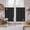 Black, variant on Brown Golden Floral Kitchen Curtain for Berdoom Living Room Cafe 72 Inch Length, Modern Abstract Spring Flowers Tiers Curtains Light Filtering Drapes Rod Pocket Window Treatment 2 Panels 52"Wx72"L