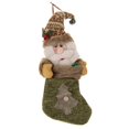 thumbnail image 2 of Dibujos animados Papá Noel Calcetines de Navidad Bolsa colgante Decoración para 33 x 18 x 5,5 cm Macarena Calcetines navideños colgantes, 2 of 8
