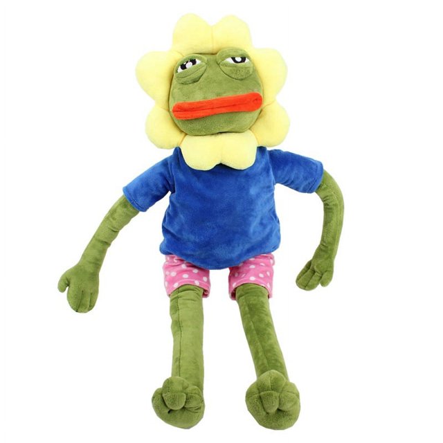 RV Rana Girasol Triste Muñeco de Peluche Rana Quirky brillar Electrónica