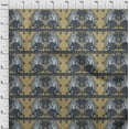 thumbnail image 3 of oneOone Cotton Poplin Dark Mustard Fabric Geometric|Women & Floral Block Sewing Material Print Fabric By The Yard 56 Inch Wide, 3 of 4