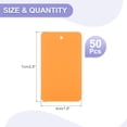 thumbnail image 2 of Uxcell Waterproof Blank Shipping Tags Plastic Price Hang Labels for Luggage and Clothing Orange 3" x 1.6", 2 of 7