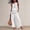 U8-White, variant on Cotton Linen Sets for Women 2 Piece Sleeveless Ruffle Top Matching Wide Leg Pants Outfit with Pockets Elastic High Waisted Outfit Trendy 2026 Breathable Summer Travel Casual Wear,White 2XL