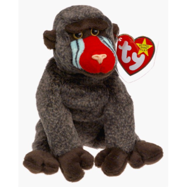 TY Beanie Baby - CHEEKS the Baboon (6 inch) - Walmart.com - Walmart.com