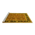 thumbnail image 2 of Ahgly Company Machine Washable Indoor Rectangle Oriental Yellow Industrial Area Rugs, 7' x 10', 2 of 4