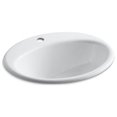 thumbnail image 2 of Kohler K-2905-1-KA Farmington Drop-in Bathroom Sink with Single Faucet Hole - Black & Tan, 2 of 8