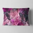 thumbnail image 2 of Designart Abstract Purple Fractal Illustration - Abstract Throw Pillow - 12x20, 2 of 5