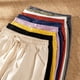 thumbnail image 3 of Pantalones casuales de mujer, pantalones holgados de nueve pulgadas, pantalones de mujer de estilo delgado, pantalones de pierna pequeña, 3 of 5