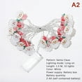 thumbnail image 1 of Santa Claus Snowman Elk Garland Lights String Christmas Decorations 2024 For Hom, 1 of 4