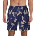 thumbnail image 3 of Uemuo Lilies Flowers Pattern Mens Swim Trunks Quick Dry Board Shorts with Mesh Lining, Stretch Beach Shorts Quick Dry No-Chafing Board Shorts-XX-Large, 3 of 9