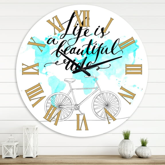 Designart 1 in Quartz Traditional Wall Clock