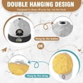 thumbnail image 3 of Hat Storage Revolution! 22 - Pack USA - Patented Black Adhesive Hat Hooks - Super Strong Hold for Baseball Caps, No - Drill Wall/Door/Closet Organizer, 3 of 6