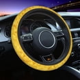 thumbnail image 6 of Gold Texture Glitter Elastic Stretch Steering Wheel Cover Car Wheel Protector Universal 15 Inch Fit For Vehicle Car Auto Suv, 6 of 6