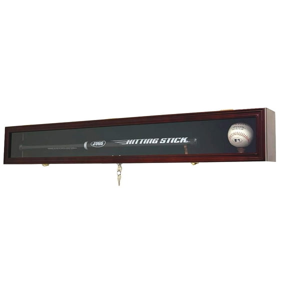 DECOMIL Batte de Baseball, Présentoir Mural avec Support, Protection UV, Verrou, Vertical Ou Horizontal