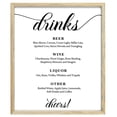 thumbnail image 1 of Custom Text Wedding Bar Menu Sign, Drinks Bar Menu Signage Custom Party Menu Personalised Party Print, 1 of 1