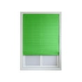 thumbnail image 2 of Pleated Window Shades, No Drilling Temporary Cordless Blinds Light Filtering Fabric Pleated Paper Shades for Indoor Window Covers, Easy to Cut Green 60*150cm, 2 of 9