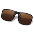 thumbnail image 2 of Gafas de sol plegables con clip, color marrón., 2 of 4