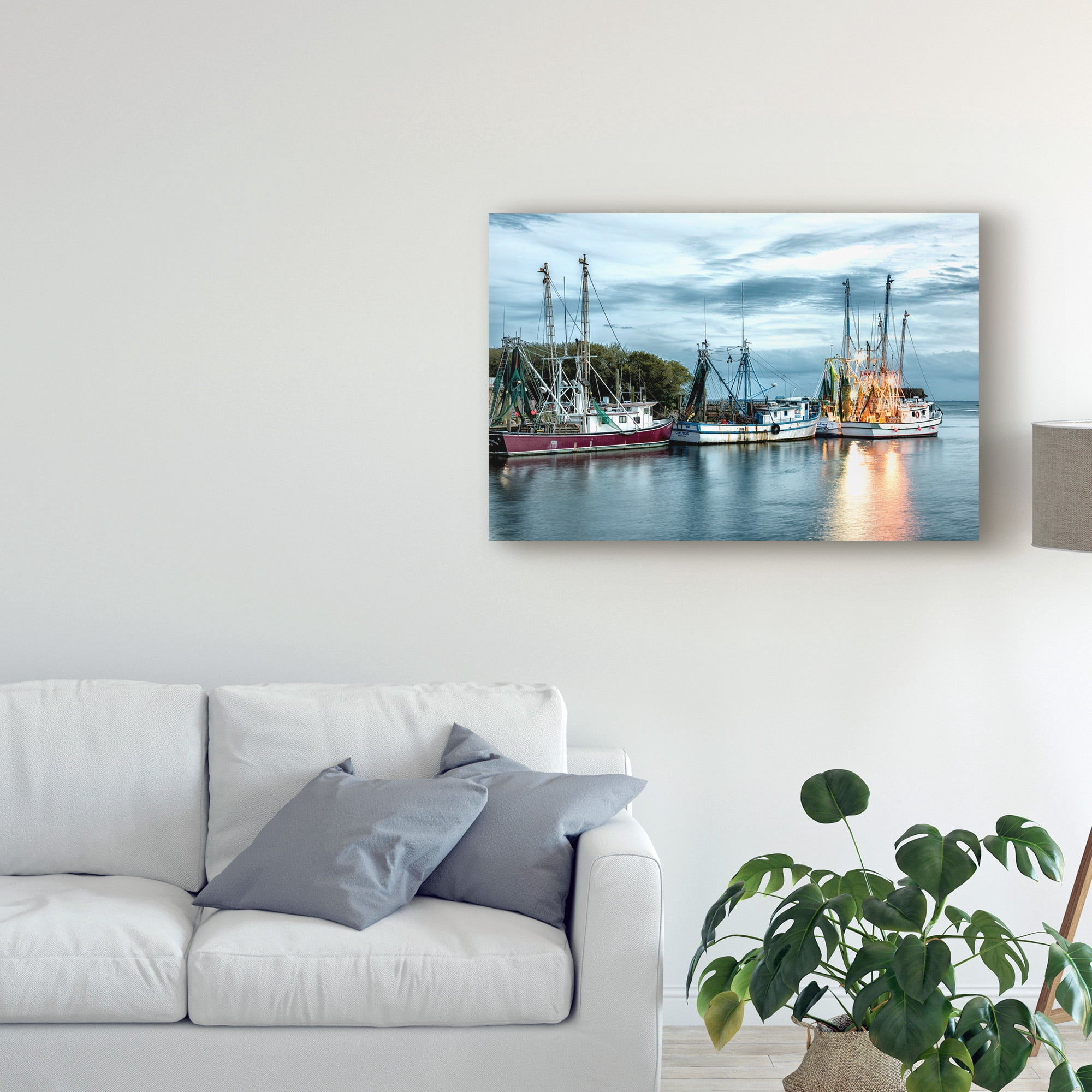 Trademark Fine Art 'The Shrimping Fleet' Canvas Art by Danny Head