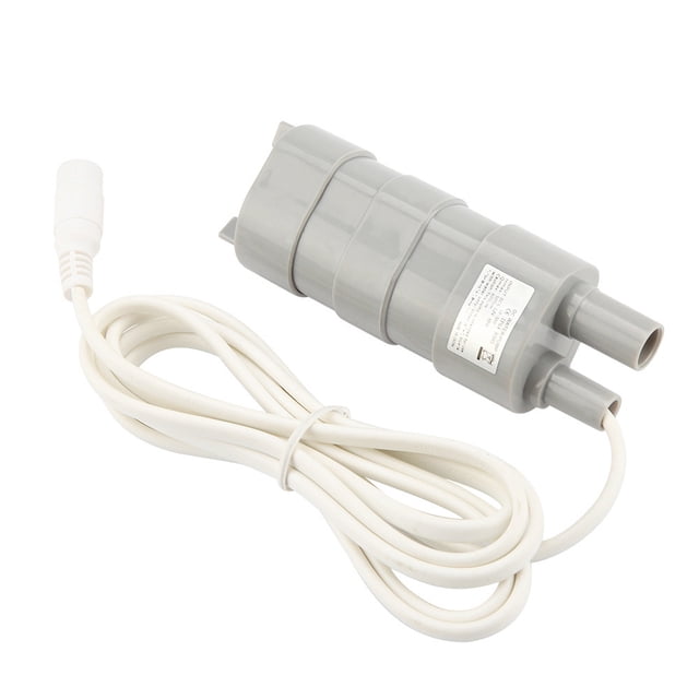 Bomba de agua pequeña para pozo profundo sumergible de 12 V CC con enchufe hembra de 5,5 x 2,1