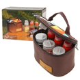 thumbnail image 1 of Spice Jars Set Camping Seasoning Containers Portable Spice Shaker Bottles Set with Storage Bag for Outdoor Travel Picnic Set of 6pcs, 1 of 1