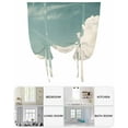 thumbnail image 6 of Blue Grey Cloudy Sky Tie Up Curtains for Window, Thermal Insulated Balloon Shade Adjustable Rod Pocket Curtains Valance Panels for Kitchen Bathroom Cafe 52 x 45 Rustic Clouds Scenery, 6 of 6